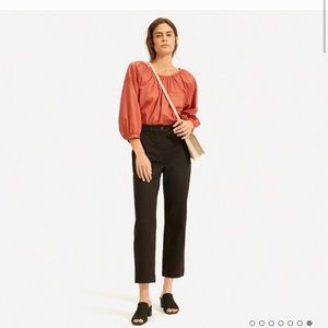 Everlane straight leg crop in black